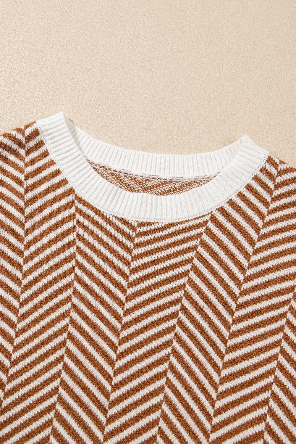 Cozy and Comfortable Long Sleeve Crew Neck Sweater for Daily Wear - Coffee - Detail View 19 Cozy and Comfortable Long Sleeve Crew Neck Sweater for Daily Wear - Coffee - Detail View 19