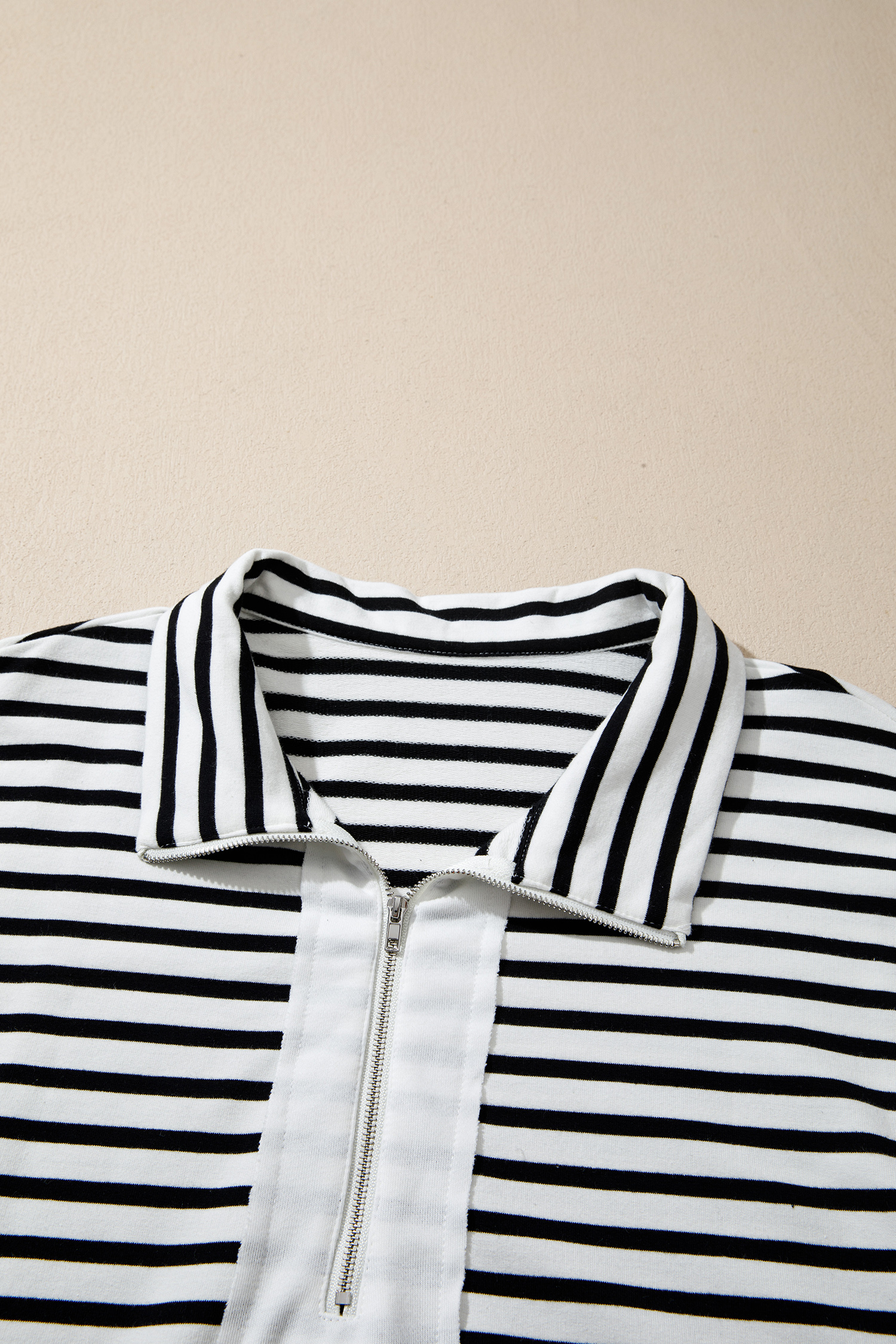 Women's Colorblock Striped Sweatshirt, Autumn Long Sleeve Top - Detail View 11 Women's Colorblock Striped Sweatshirt, Autumn Long Sleeve Top - Detail View 11