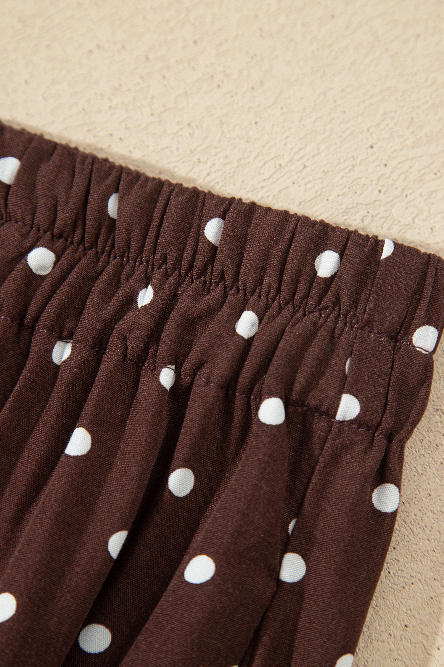 Elegant Polka Dot Women's Shift Skirt, Chic Lace Hem - Detail View 8 Elegant Polka Dot Women's Shift Skirt, Chic Lace Hem - Detail View 8