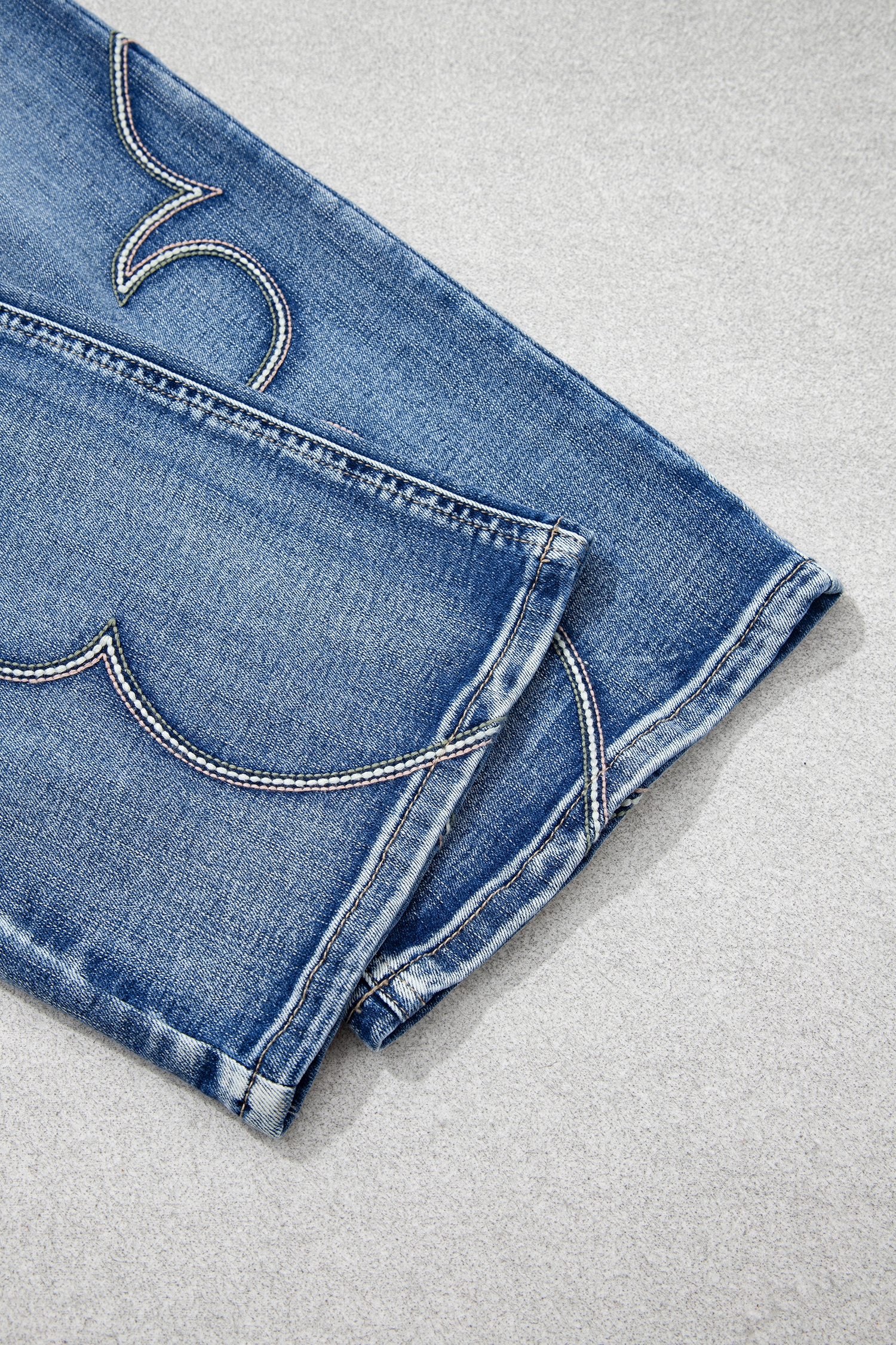 Women's Western Flare Jeans, Daily Casual Denim - Detail View 13 Women's Western Flare Jeans, Daily Casual Denim - Detail View 13