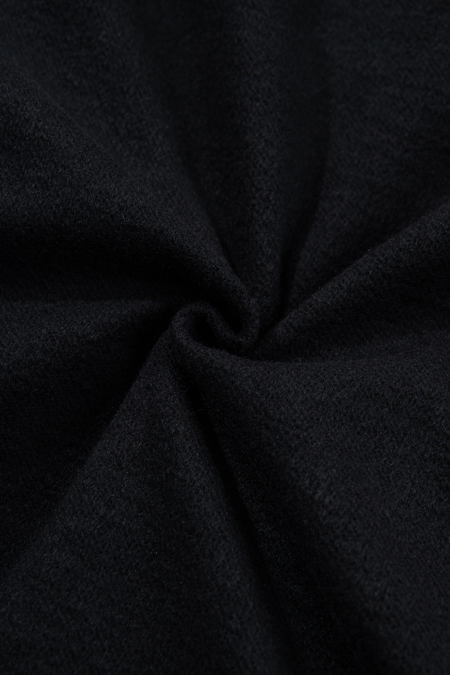Oversized Black Sweatshirt for Women, Solid Color Pullover - Detail View 11 Oversized Black Sweatshirt for Women, Solid Color Pullover - Detail View 11