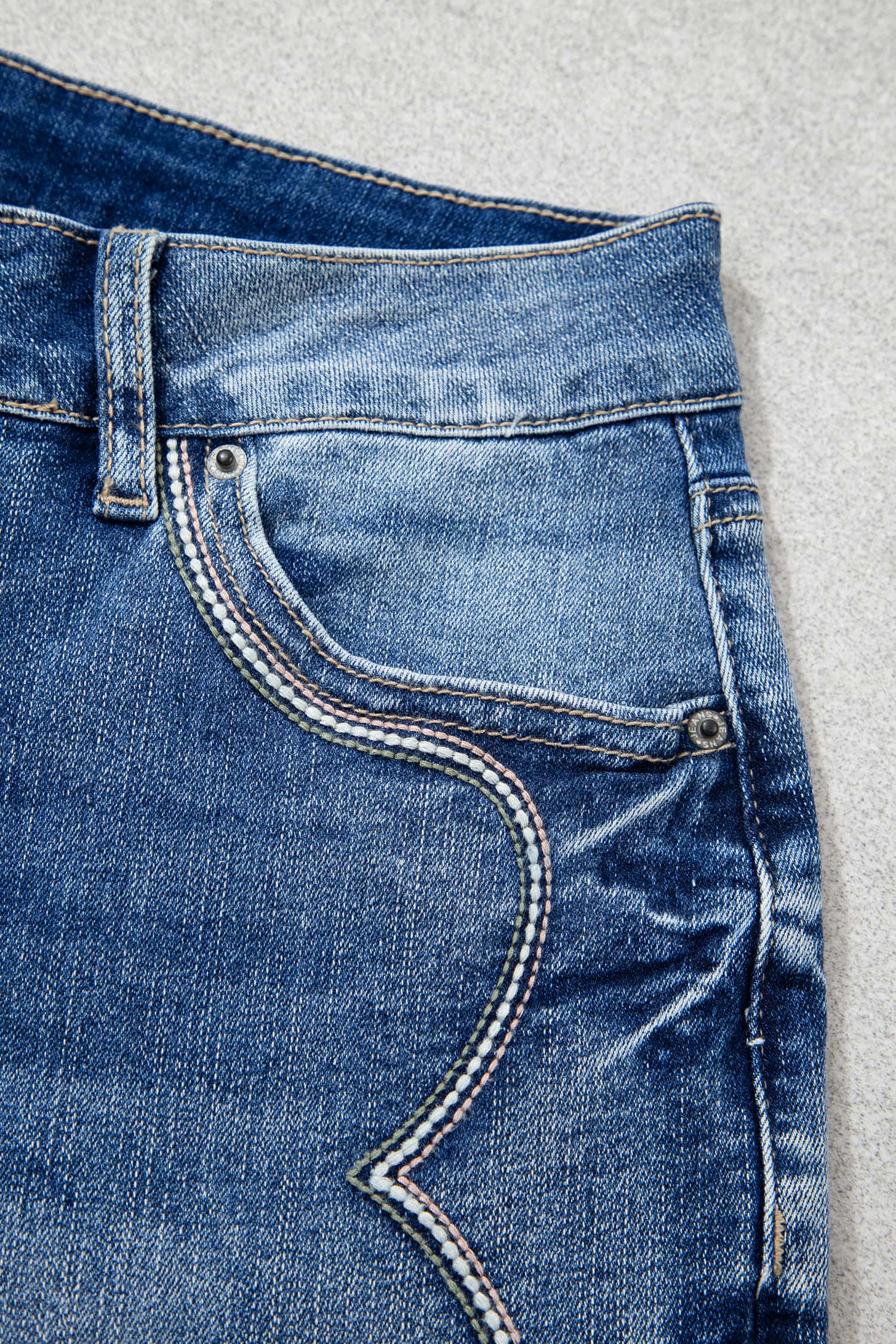 Women's Western Flare Jeans, Daily Casual Denim - Detail View 10 Women's Western Flare Jeans, Daily Casual Denim - Detail View 10