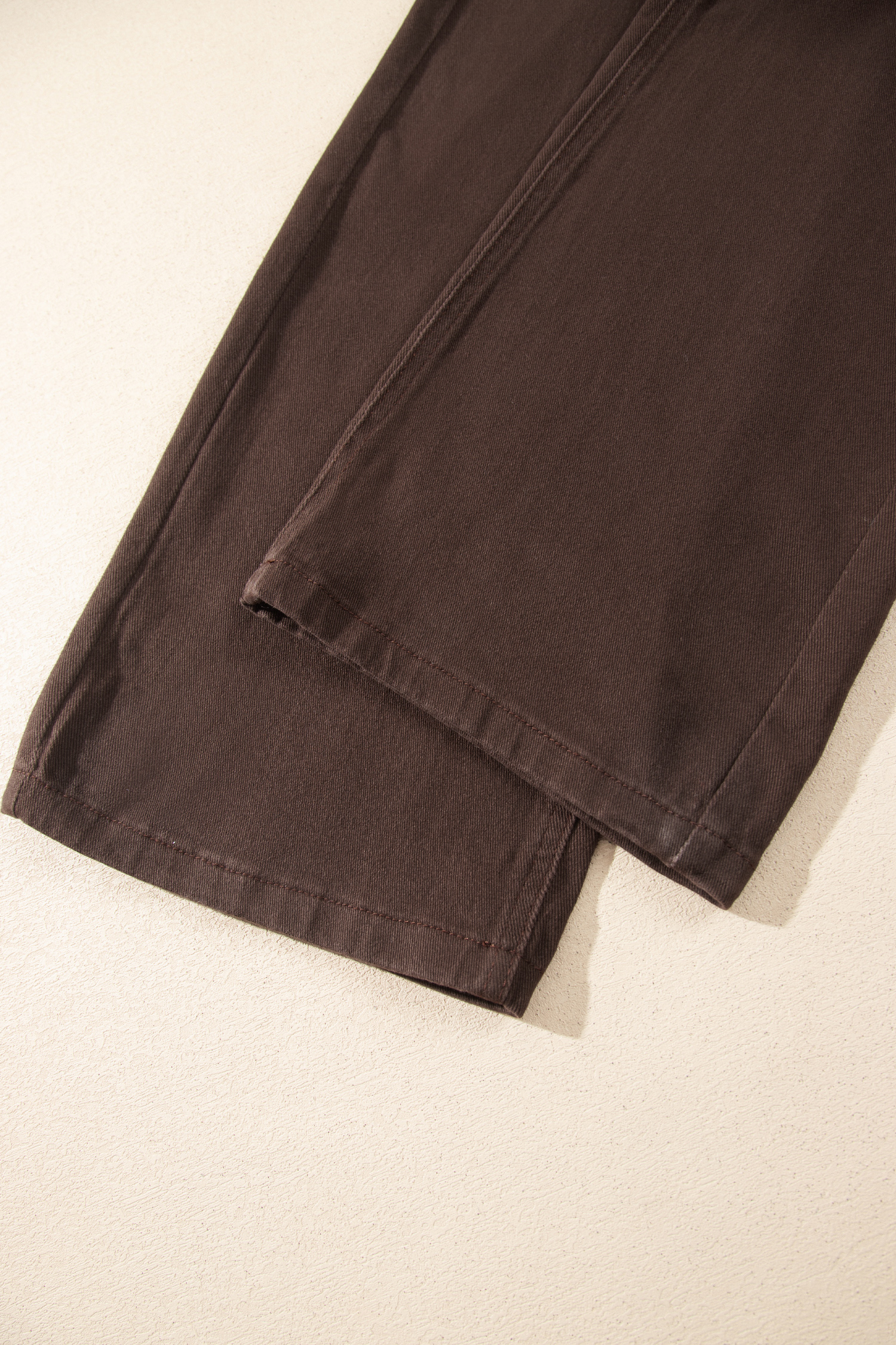 Women's Cotton Blend Jeans, Comfy Coffee Brown Denim - Detail View 12 Women's Cotton Blend Jeans, Comfy Coffee Brown Denim - Detail View 12
