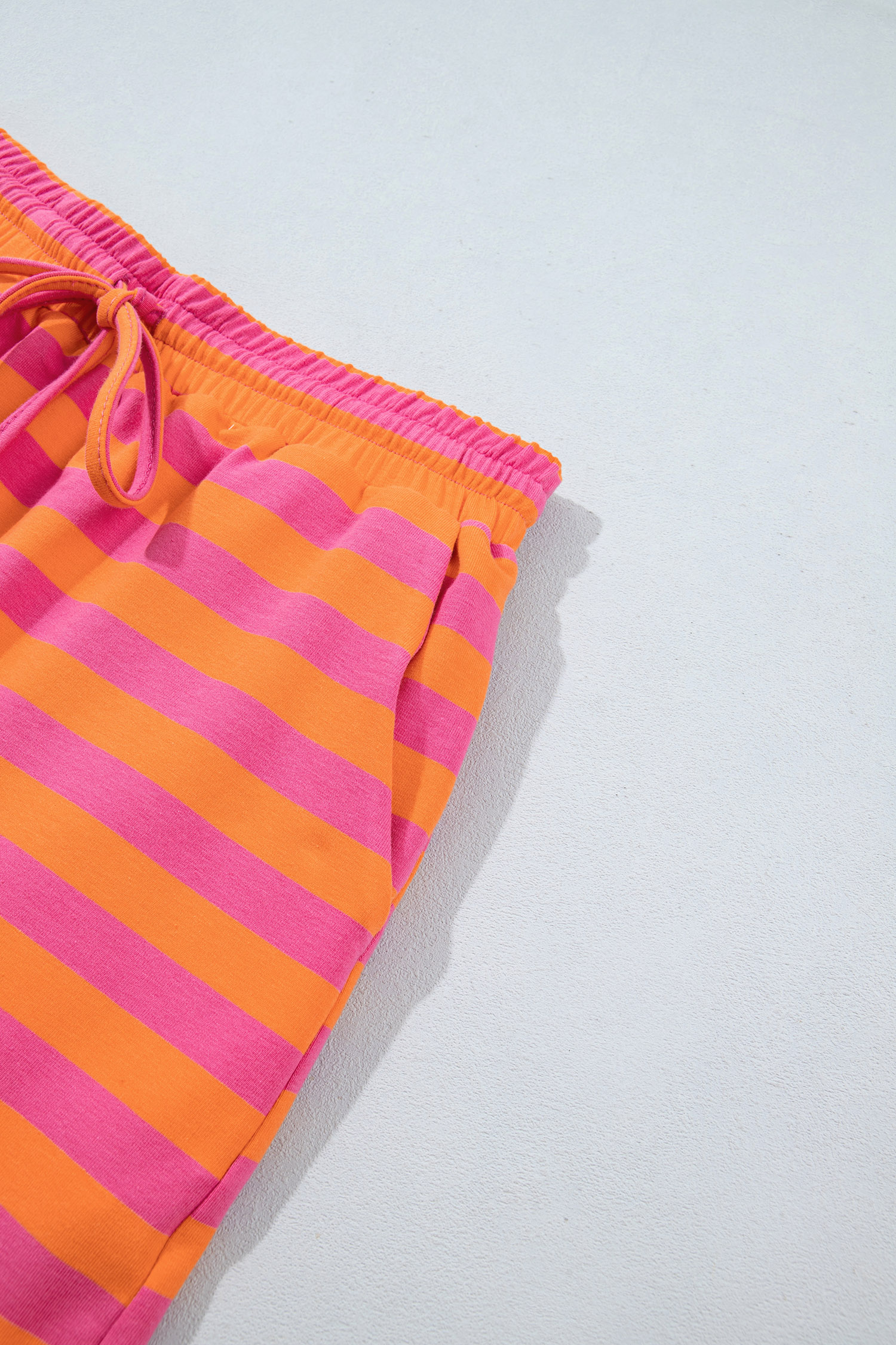 Women's Orange Striped Skort Set, Trendy Fall Outfit - Detail View 11 Women's Orange Striped Skort Set, Trendy Fall Outfit - Detail View 11
