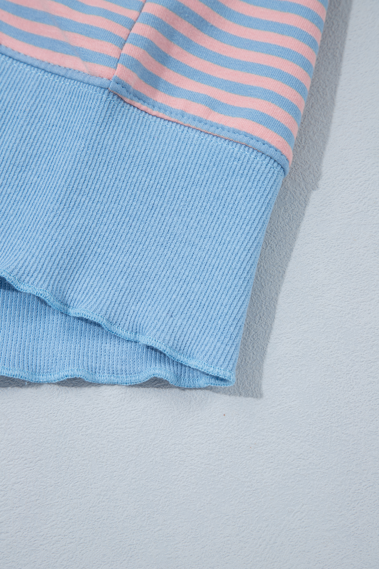 Women's Striped Loose Top, Casual Daily Tee Shirt - Detail View 10 Women's Striped Loose Top, Casual Daily Tee Shirt - Detail View 10