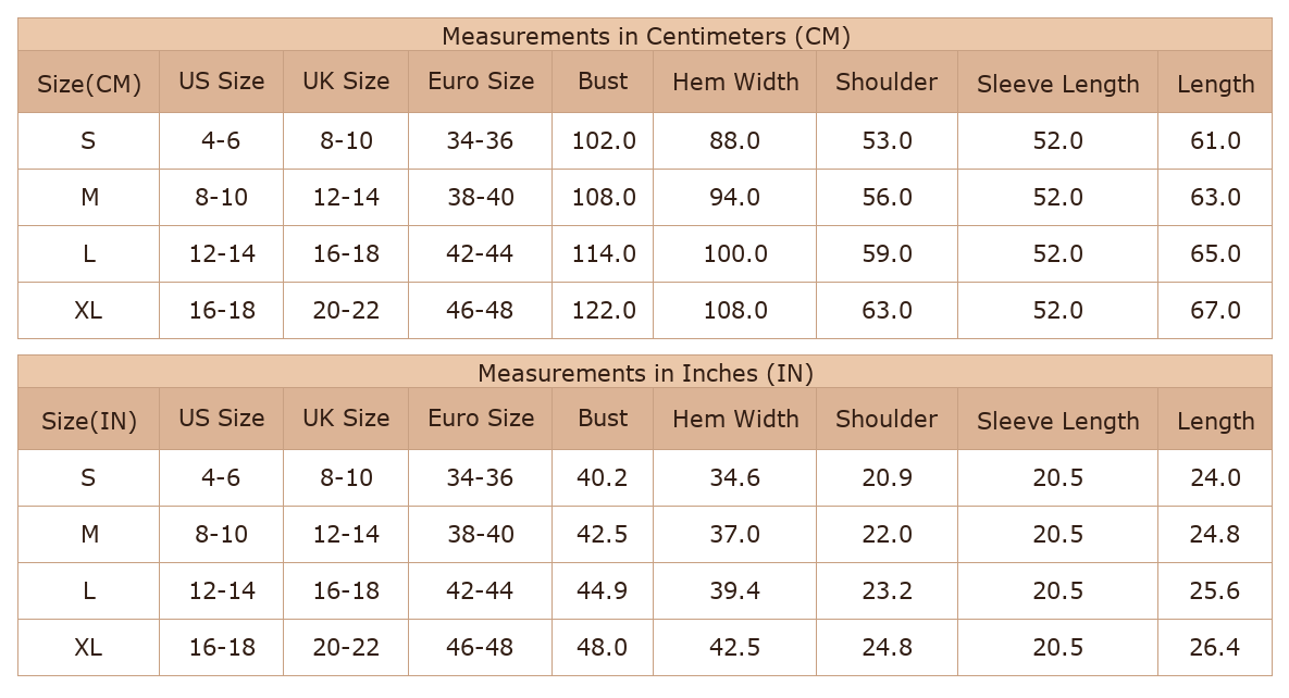 Women's Knit Cardigan, Casual V Neck Button Sweater - Size Chart & Details Women's Knit Cardigan, Casual V Neck Button Sweater - Size Chart & Details