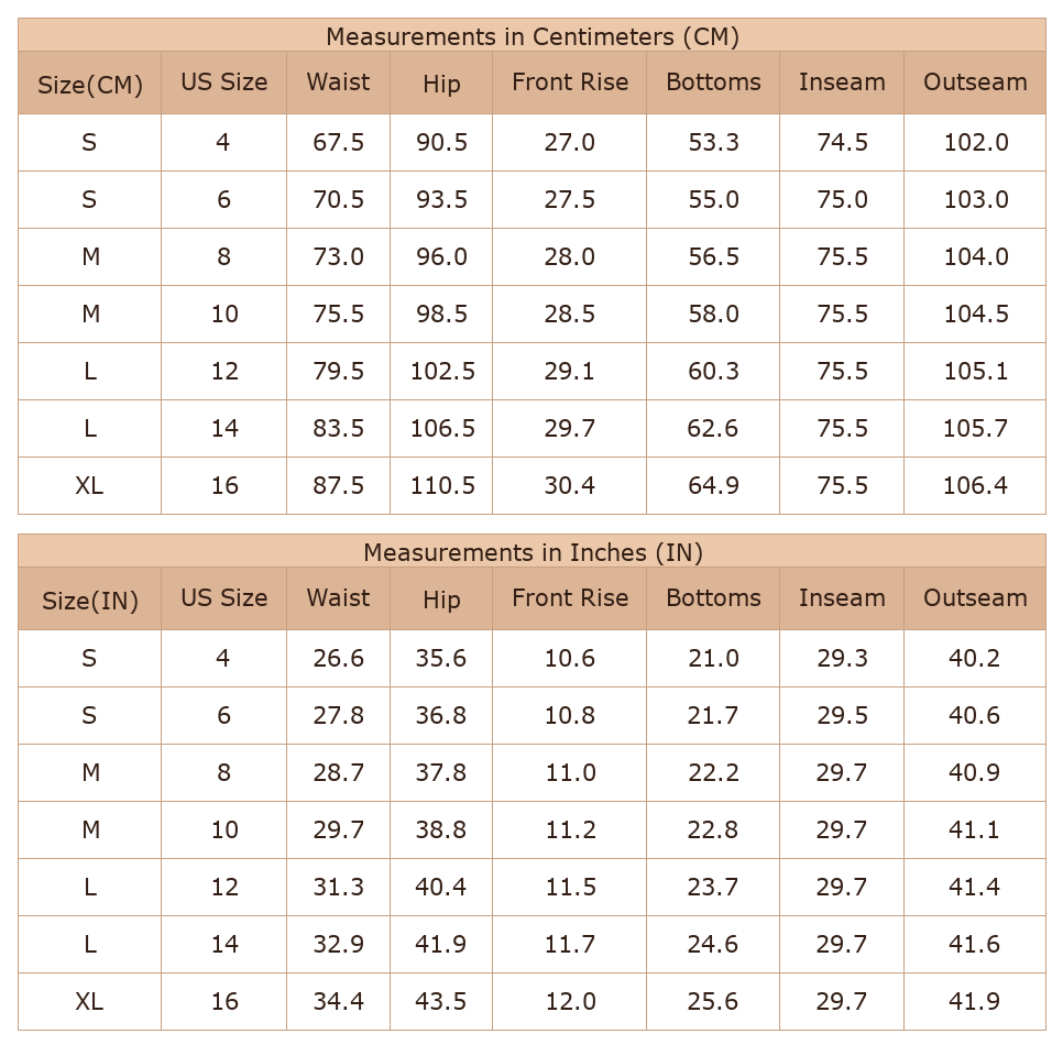Women's Western Flare Jeans, Daily Casual Denim - Size Chart & Details Women's Western Flare Jeans, Daily Casual Denim - Size Chart & Details