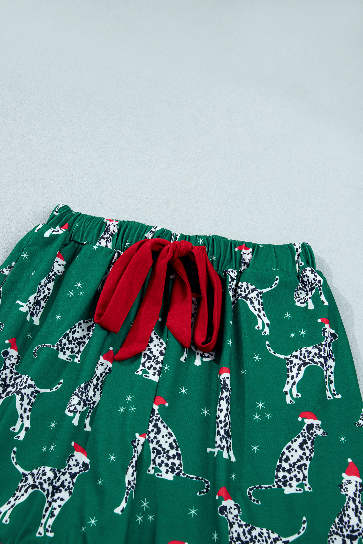 Holiday Dog Print Pajamas, Women's Long Sleeve Short Set - Detail View 14 Holiday Dog Print Pajamas, Women's Long Sleeve Short Set - Detail View 14