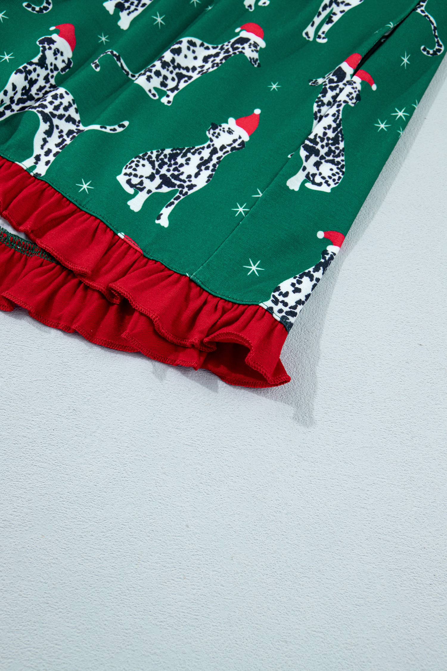 Holiday Dog Print Pajamas, Women's Long Sleeve Short Set - Detail View 11 Holiday Dog Print Pajamas, Women's Long Sleeve Short Set - Detail View 11