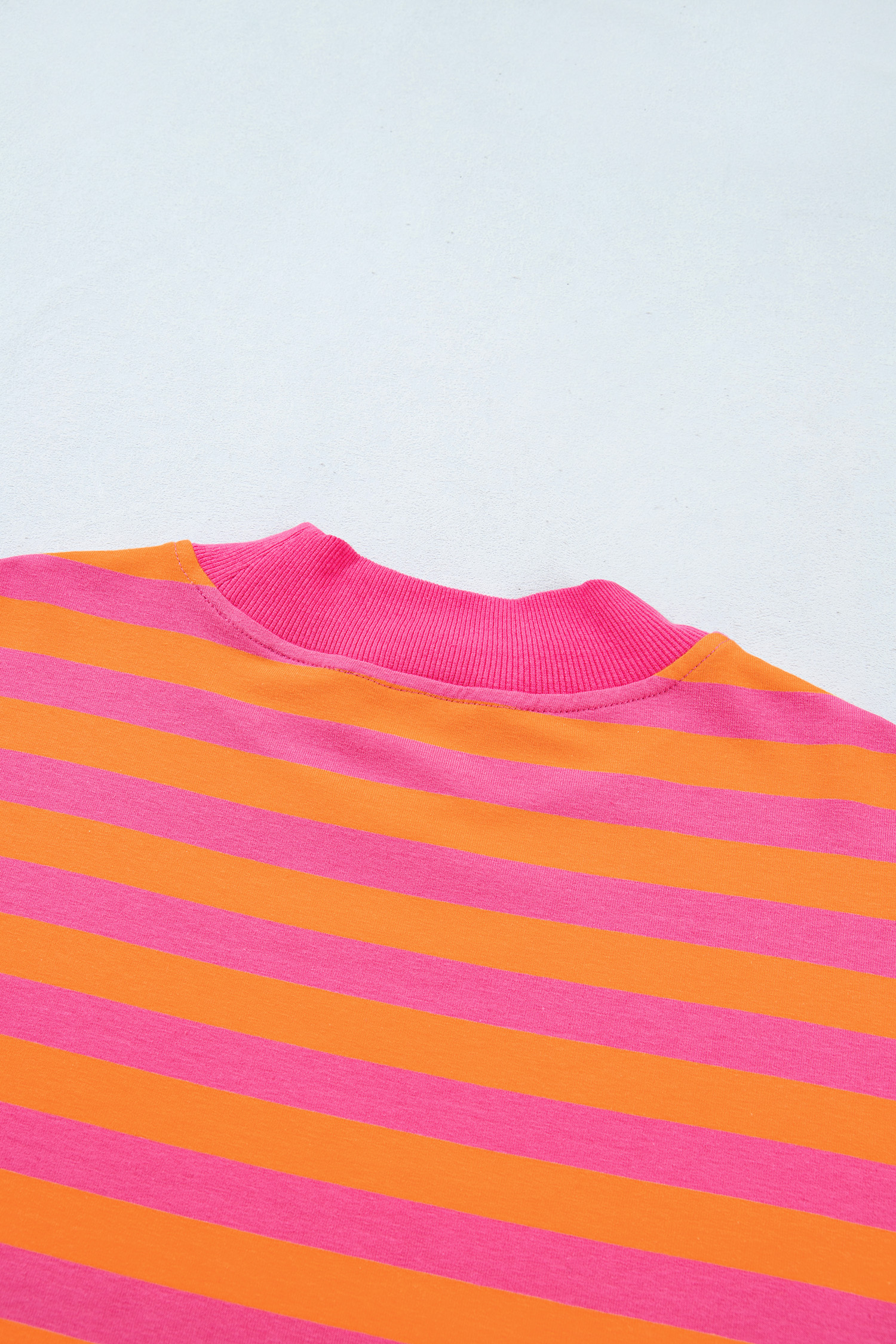 Women's Cotton Skort Set, Cozy Striped Mock Neck - Detail View 9 Women's Cotton Skort Set, Cozy Striped Mock Neck - Detail View 9