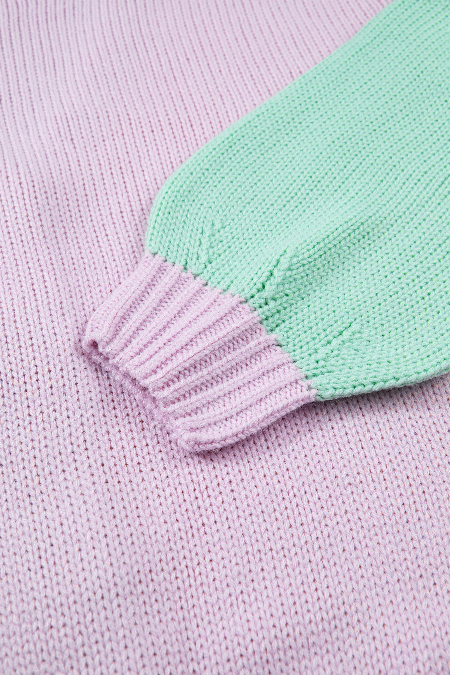 Pastel Patchwork Cardigan, Long Sleeve Button Down Knitwear - Detail View 11 Pastel Patchwork Cardigan, Long Sleeve Button Down Knitwear - Detail View 11