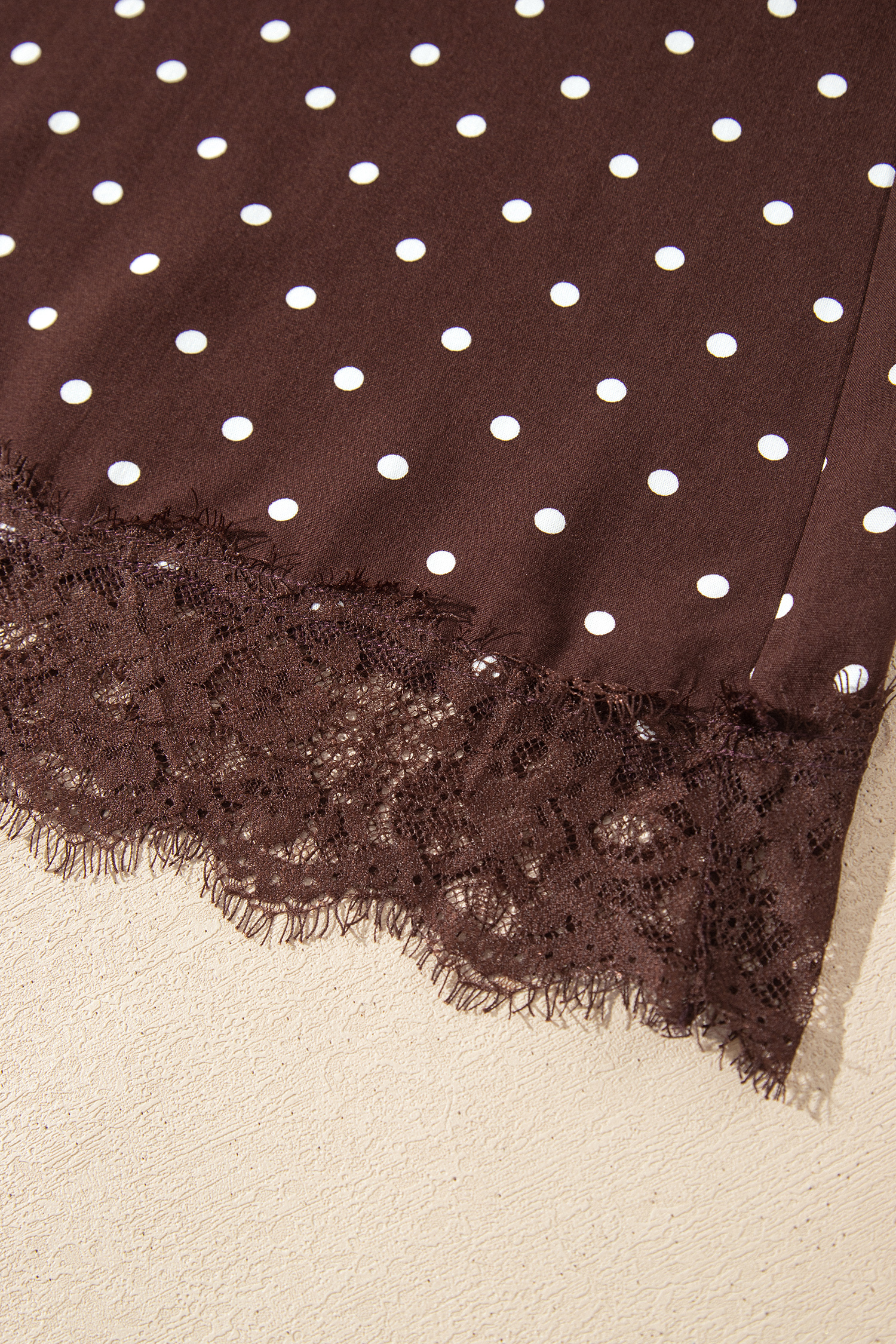 Viscose Polka Dot Women's Long Skirt, Soft Office Wear - Detail View 9 Viscose Polka Dot Women's Long Skirt, Soft Office Wear - Detail View 9