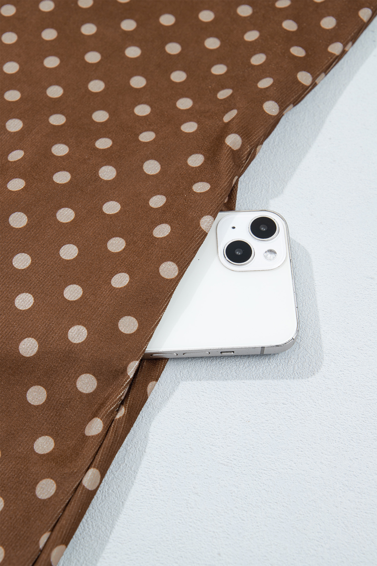 Women's Polka Dot V Neck Dress, Retro Long Sleeve Style - Detail View 8 Women's Polka Dot V Neck Dress, Retro Long Sleeve Style - Detail View 8