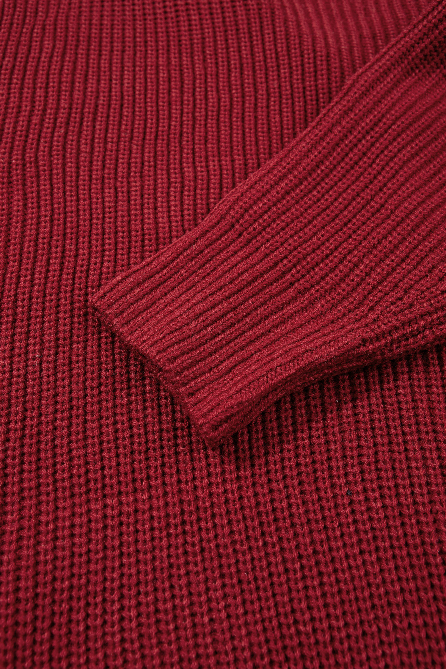 Women's Red Dahlia Cardigan, Oversized Button Front Knit - Detail View 7 Women's Red Dahlia Cardigan, Oversized Button Front Knit - Detail View 7