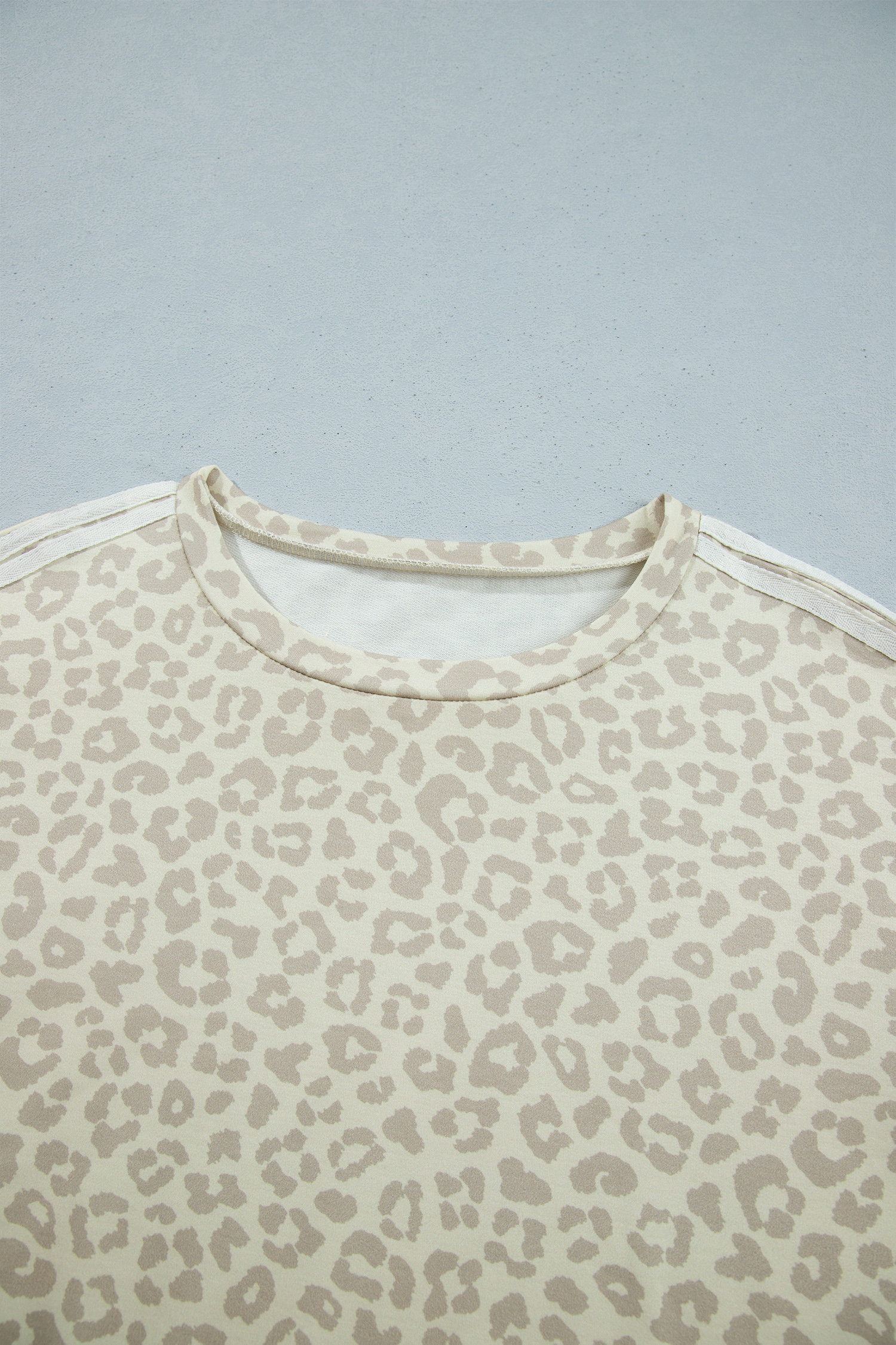 Leopard Print Varsity Stripe Set, Trendy Women's Lounge - Detail View 5 Leopard Print Varsity Stripe Set, Trendy Women's Lounge - Detail View 5