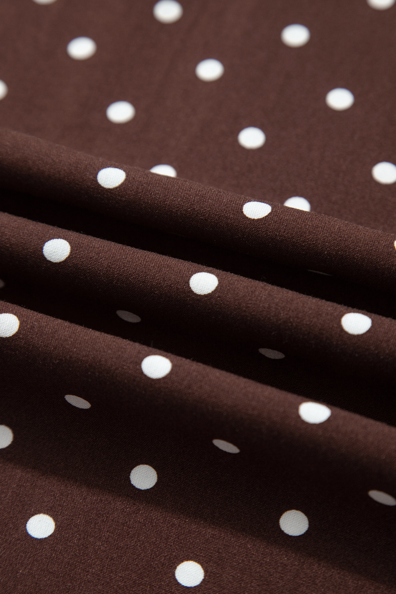 Elegant Polka Dot Women's Shift Skirt, Chic Lace Hem - Detail View 11 Elegant Polka Dot Women's Shift Skirt, Chic Lace Hem - Detail View 11