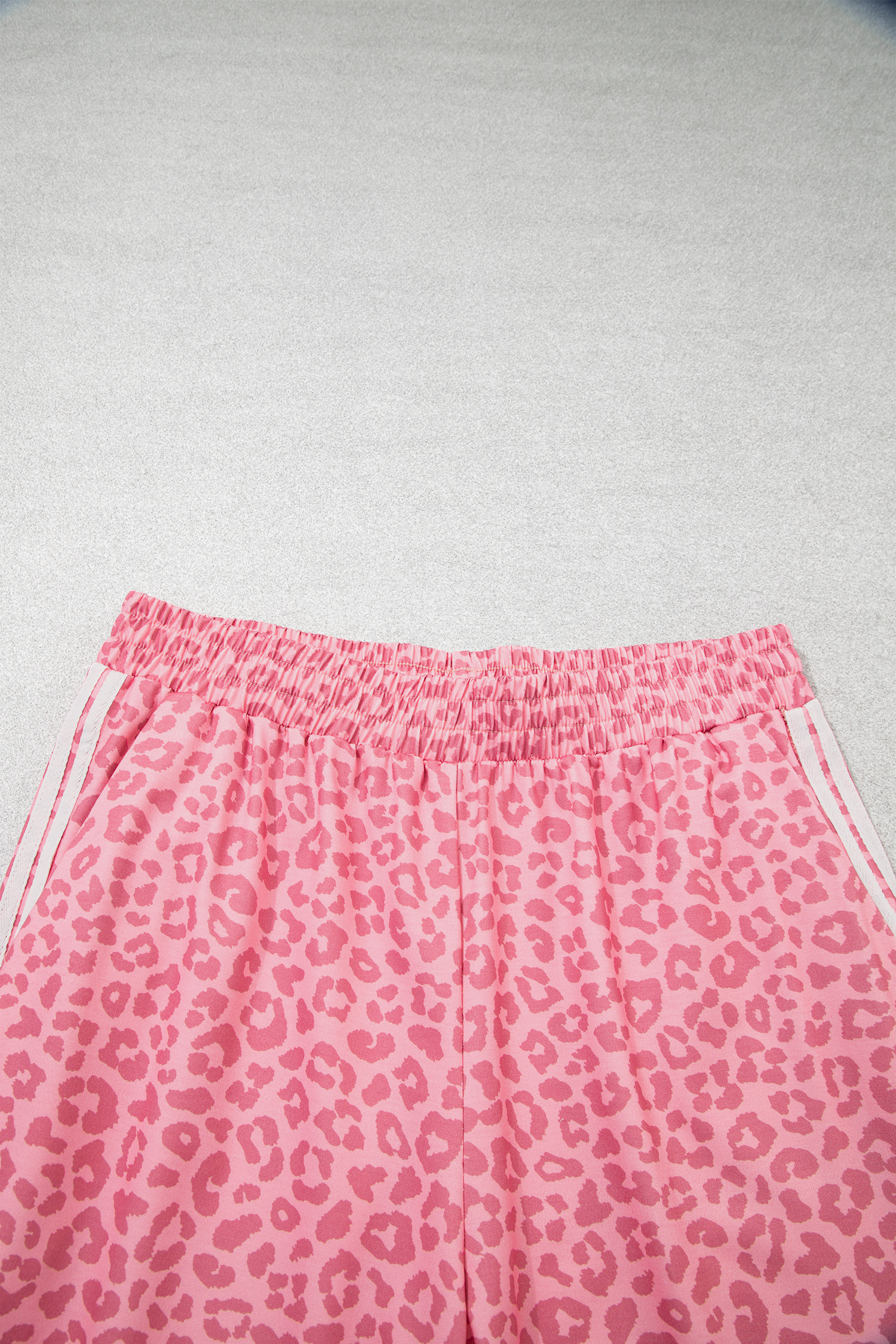 Women's Cozy 3/4 Sleeve Set, Pink Leopard Print - Detail View 9 Women's Cozy 3/4 Sleeve Set, Pink Leopard Print - Detail View 9