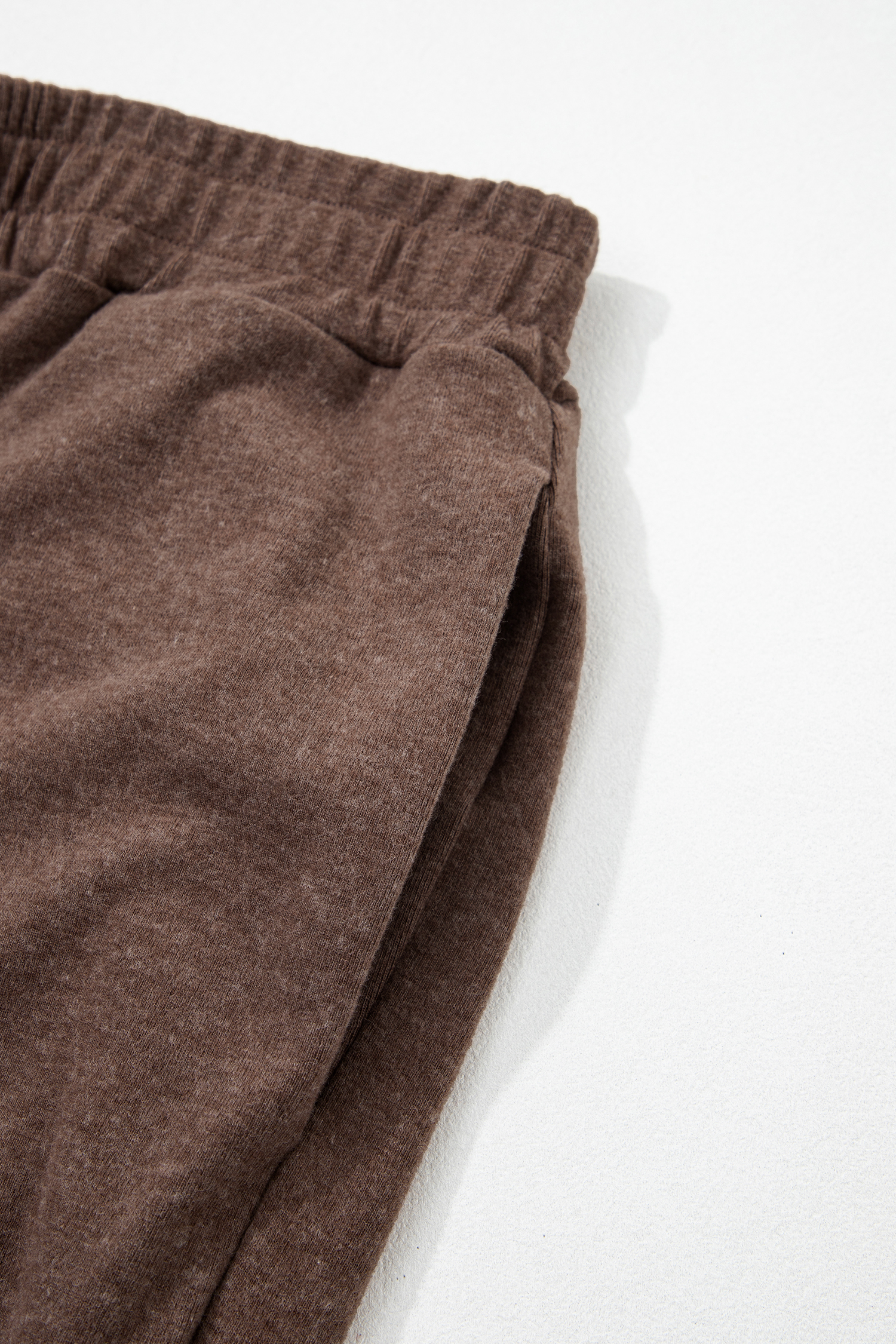 Women's Brown Lounge Set, Casual Long Sleeve Sweatsuit - Detail View 10 Women's Brown Lounge Set, Casual Long Sleeve Sweatsuit - Detail View 10