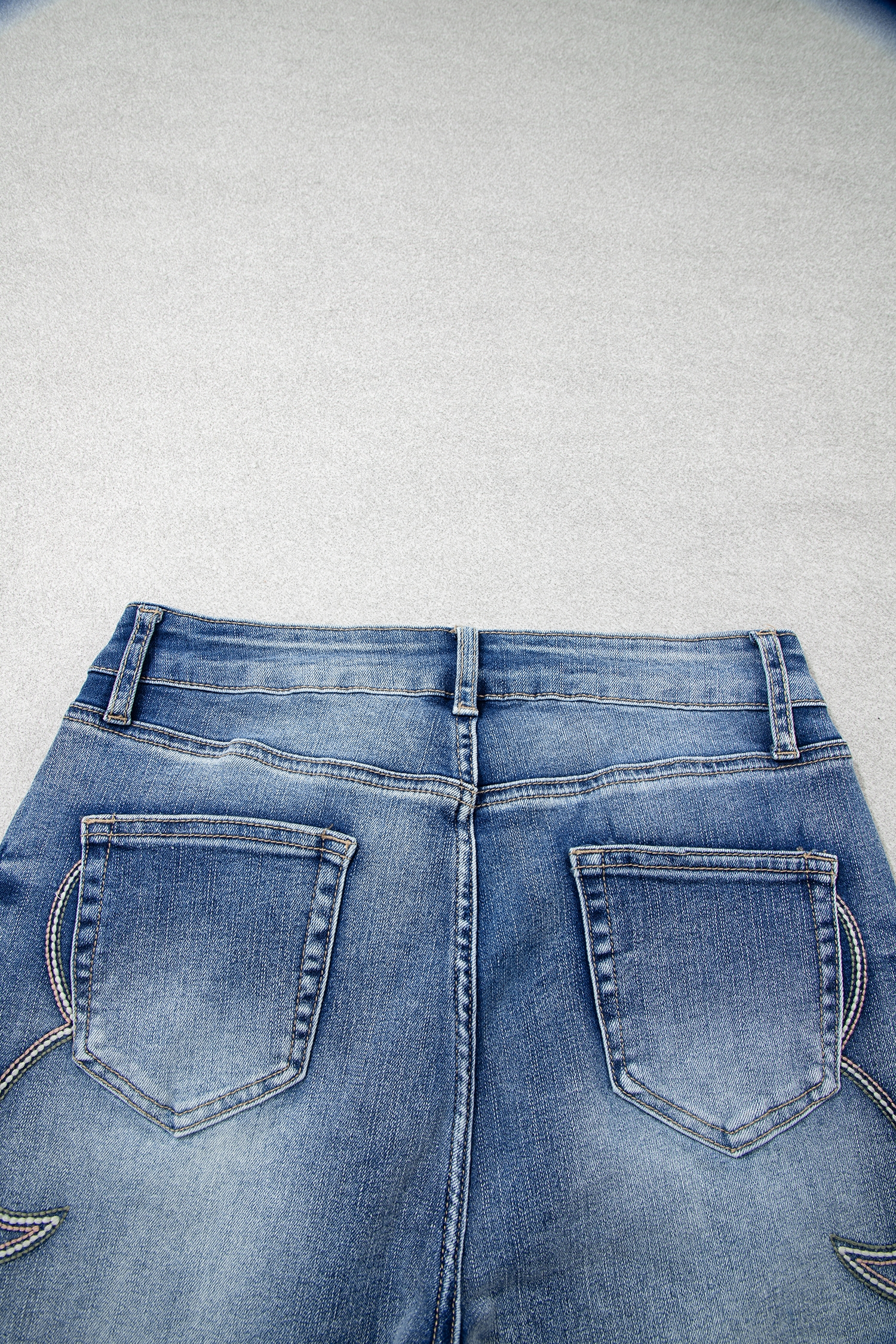 Women's Embroidered Bootcut Jeans, Western Style - Detail View 14 Women's Embroidered Bootcut Jeans, Western Style - Detail View 14