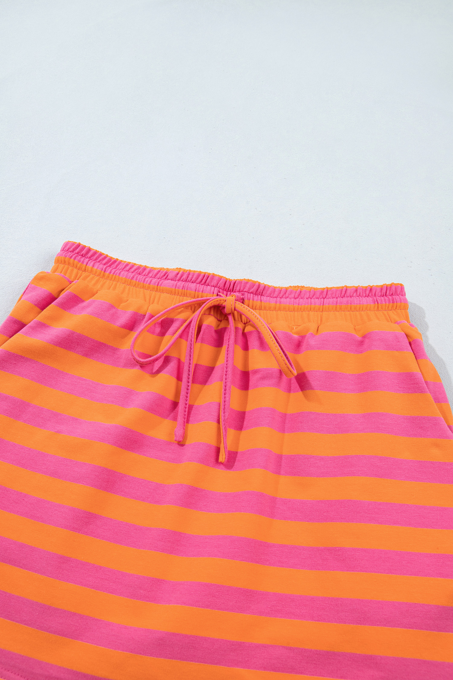 Women's Striped Skort Set, Casual Mock Neck Pullover - Detail View 10 Women's Striped Skort Set, Casual Mock Neck Pullover - Detail View 10