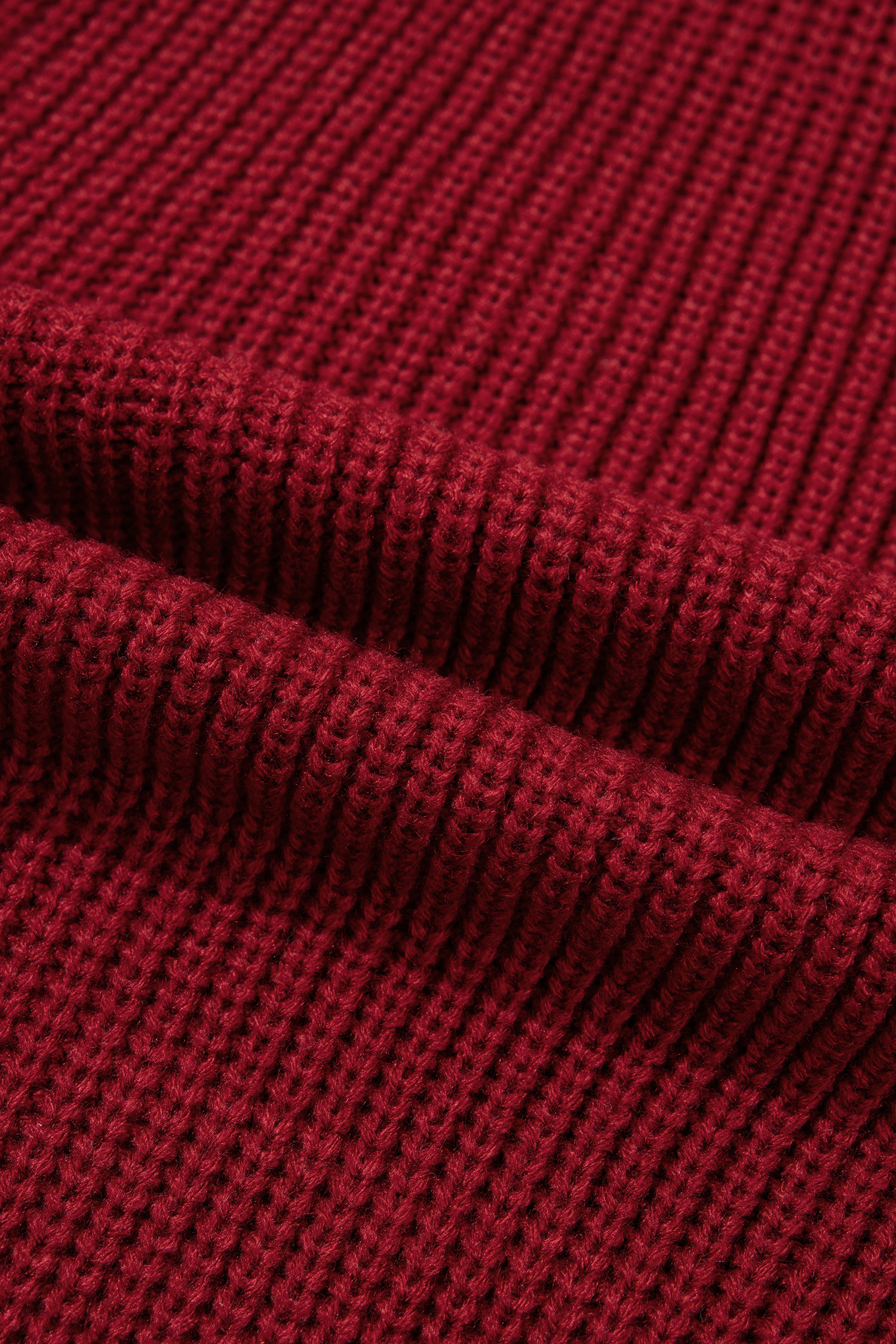 Oversized Knit Cardigan, Red Dahlia Long Sleeve Button Front - Detail View 14 Oversized Knit Cardigan, Red Dahlia Long Sleeve Button Front - Detail View 14