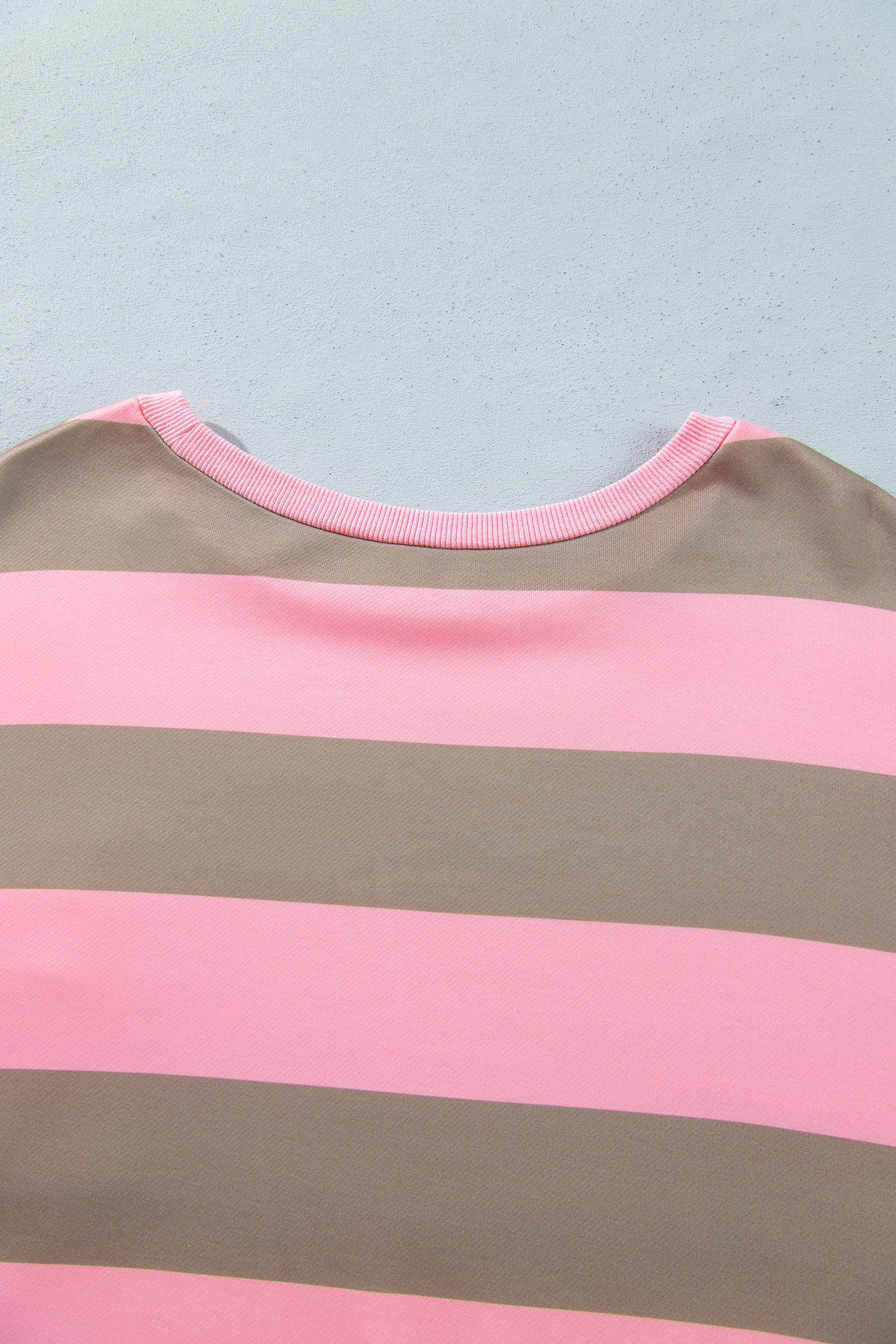 Women's Plus Size Sweatshirt, Striped Fall Casual Pullover - Detail View 6 Women's Plus Size Sweatshirt, Striped Fall Casual Pullover - Detail View 6