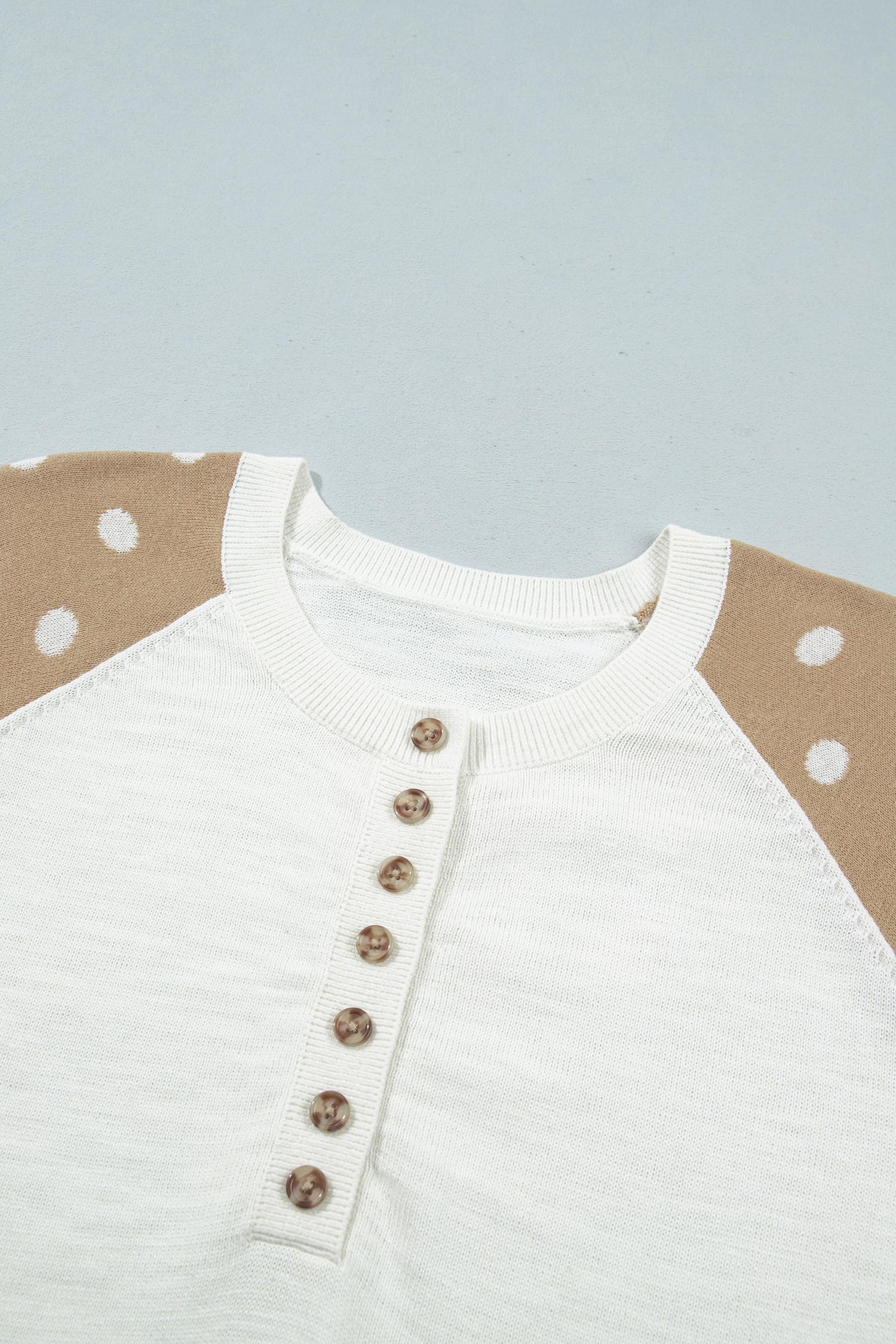 Soft Cotton Blend Knit Sweater, Women's Daily V Neck - Detail View 9 Soft Cotton Blend Knit Sweater, Women's Daily V Neck - Detail View 9
