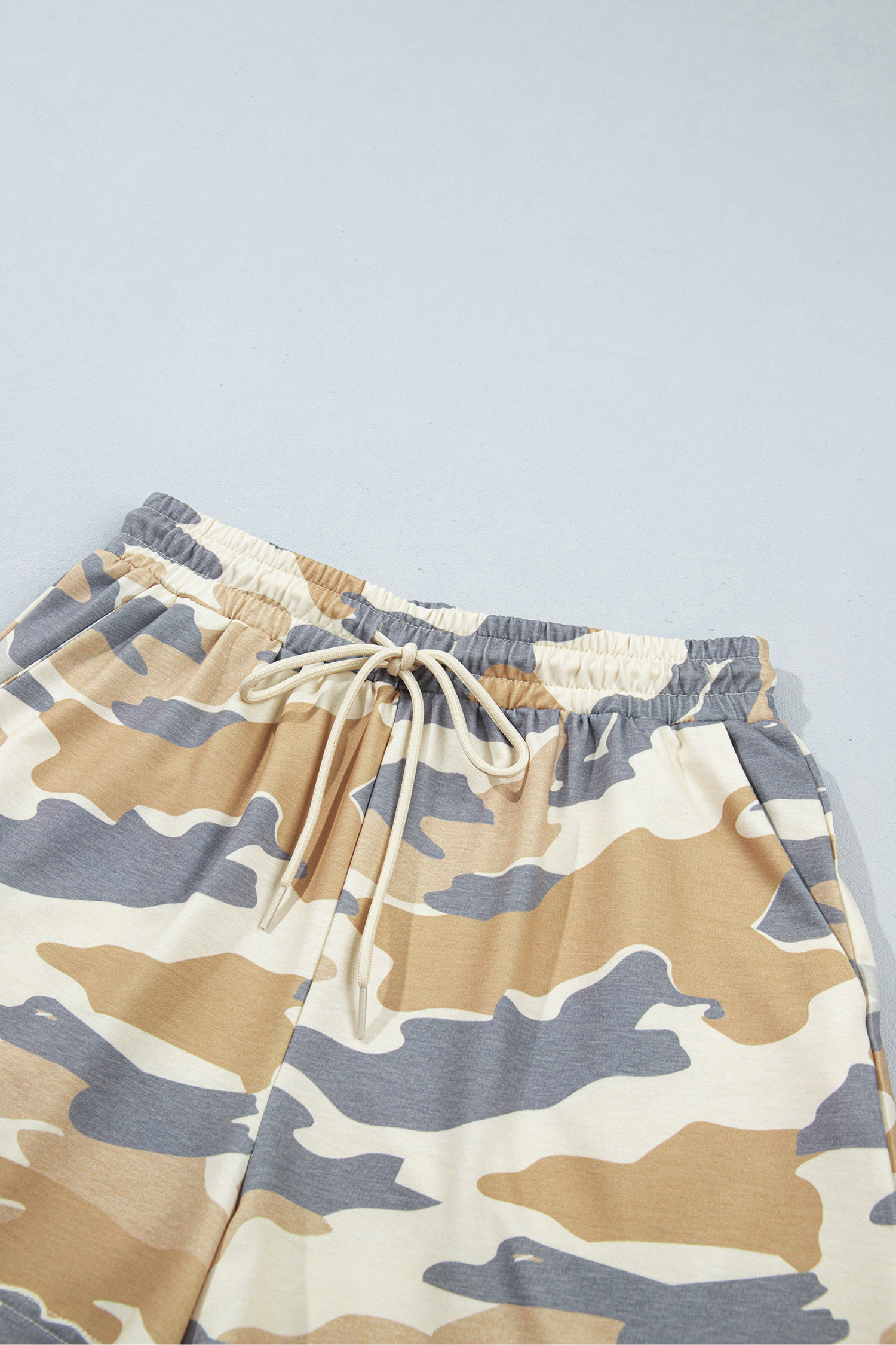 Women's Camo Shorts Set, Casual Daily Lounge Wear - Detail View 13 Women's Camo Shorts Set, Casual Daily Lounge Wear - Detail View 13