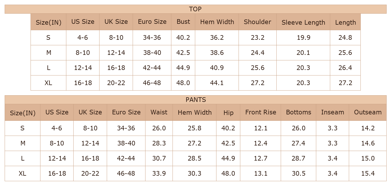 Women's Striped Shorts Set, Casual Long Sleeve Pullover - Size Chart & Details Women's Striped Shorts Set, Casual Long Sleeve Pullover - Size Chart & Details