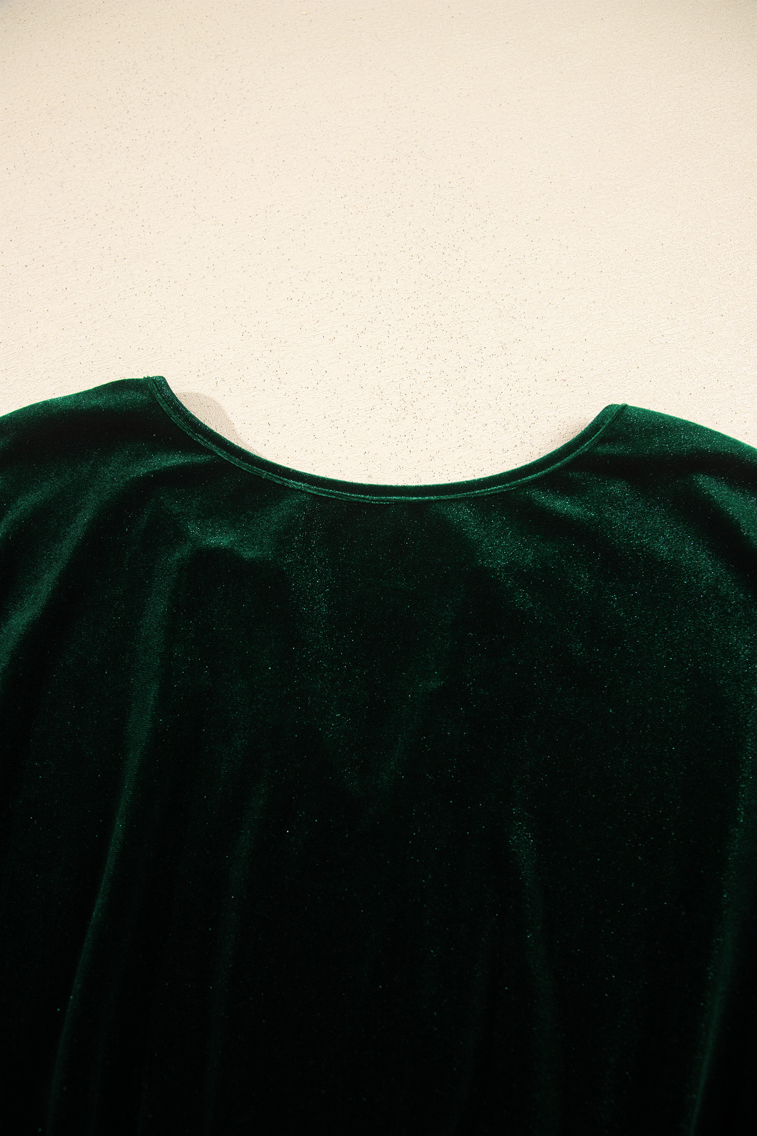 Women's Plus Size Velvet Dress, High Waist Long Sleeve Maxi - Detail View 12 Women's Plus Size Velvet Dress, High Waist Long Sleeve Maxi - Detail View 12