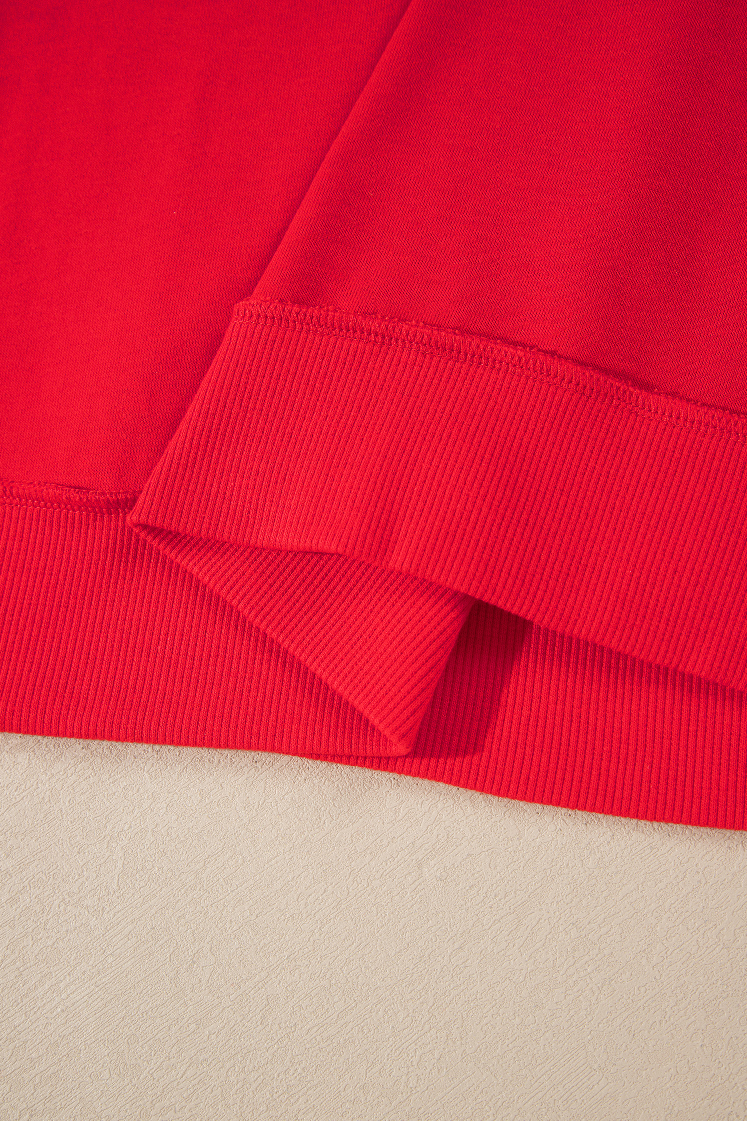 Cozy Cotton Blend Sweatshirt, Women's Red Long Sleeve Top - Detail View 12 Cozy Cotton Blend Sweatshirt, Women's Red Long Sleeve Top - Detail View 12