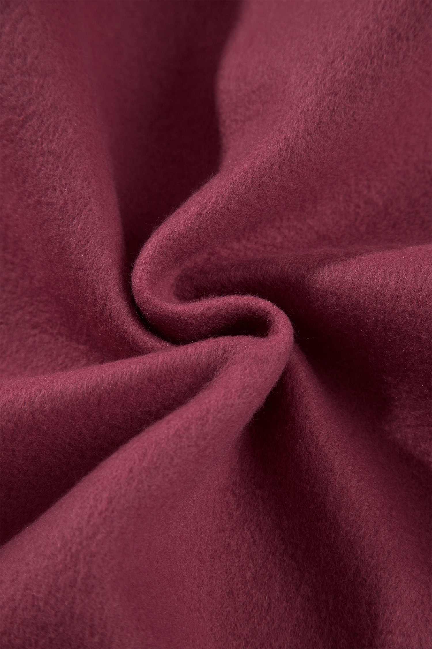 Women's Polka Dot Sweatshirt, Casual Burgundy Pullover - Detail View 10 Women's Polka Dot Sweatshirt, Casual Burgundy Pullover - Detail View 10