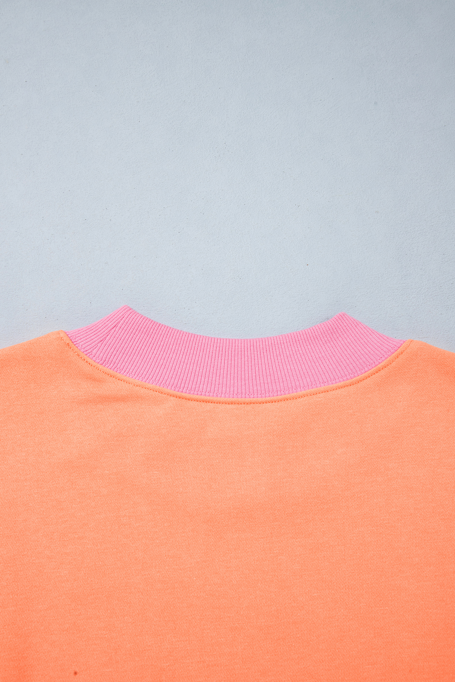 Women's Mock Neck Sweatshirt, Soft Cotton Blend Fall Top - Detail View 6 Women's Mock Neck Sweatshirt, Soft Cotton Blend Fall Top - Detail View 6