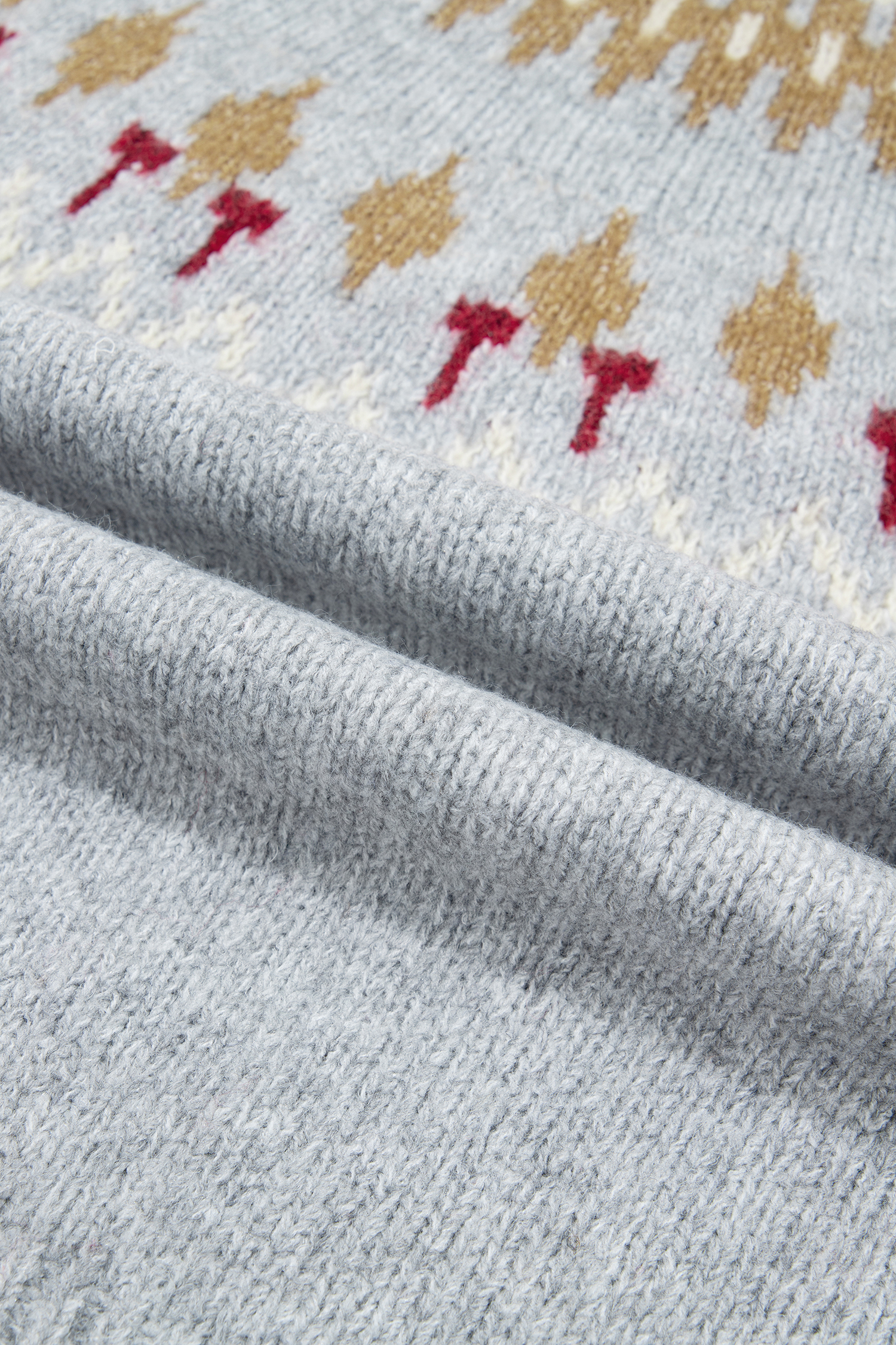 Warm Wool Blend Women's Pullover Sweater, Ribbed Round Neck - Detail View 9 Warm Wool Blend Women's Pullover Sweater, Ribbed Round Neck - Detail View 9