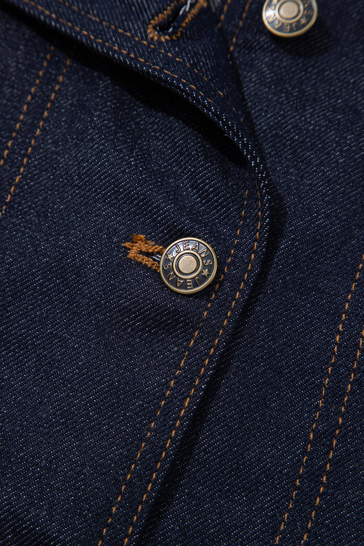 Women's Contrast Collar Jacket, Western Denim Fall Coat - Detail View 14 Women's Contrast Collar Jacket, Western Denim Fall Coat - Detail View 14