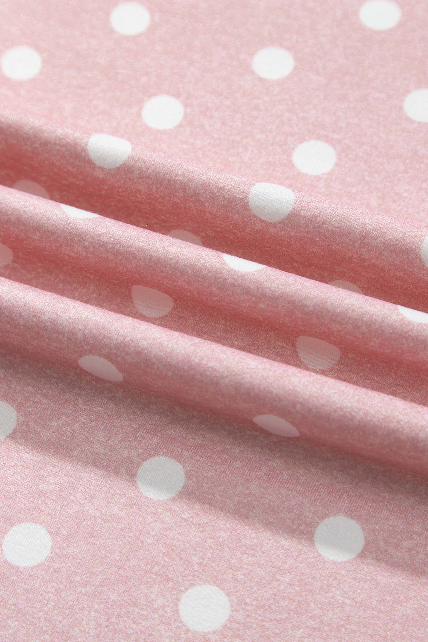 Women's Pink Polka Dot Lounge Set, Casual 2 Piece Pajamas - Detail View 7 Women's Pink Polka Dot Lounge Set, Casual 2 Piece Pajamas - Detail View 7