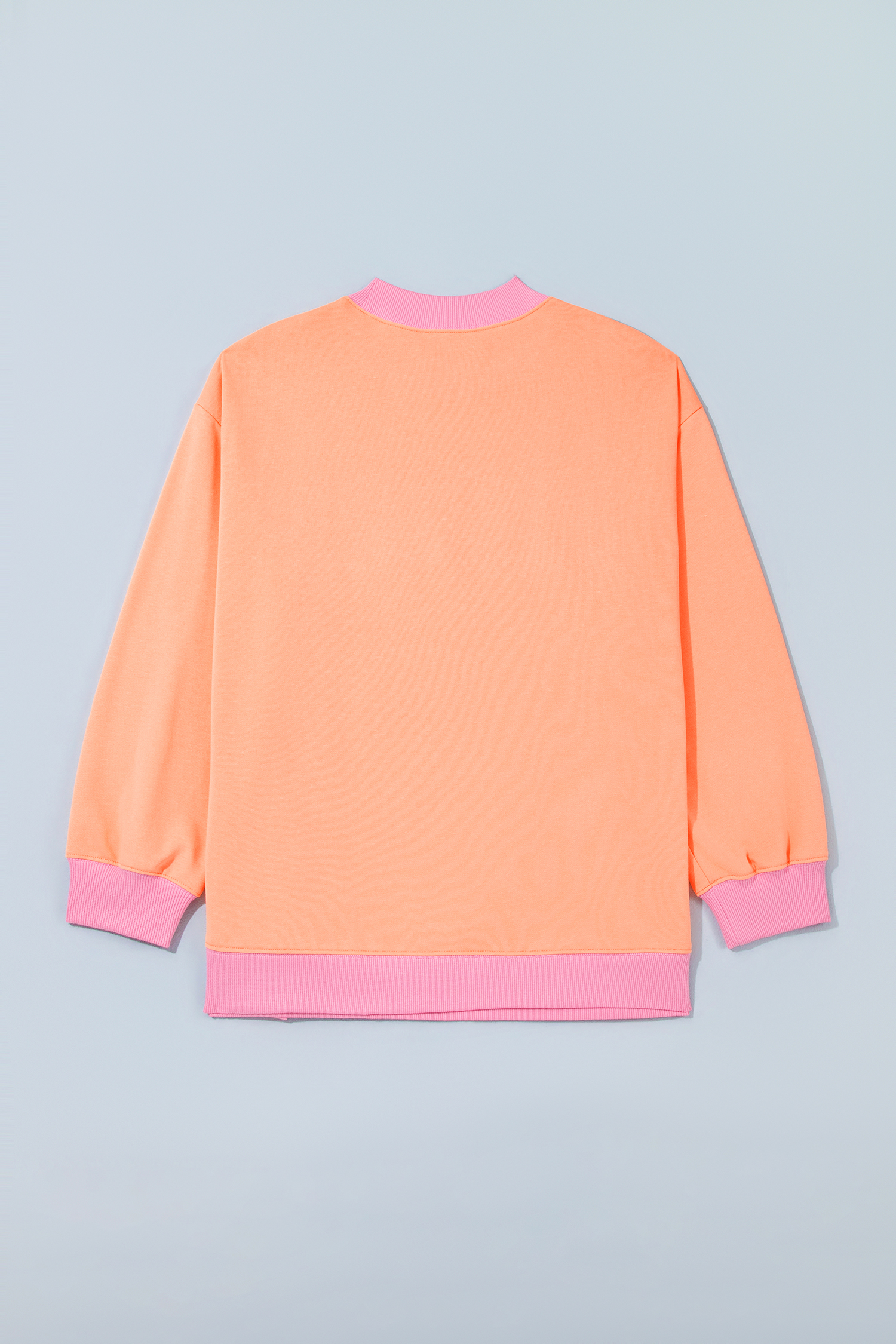 Women's Mock Neck Sweatshirt, Soft Cotton Blend Fall Top - Detail View 3 Women's Mock Neck Sweatshirt, Soft Cotton Blend Fall Top - Detail View 3