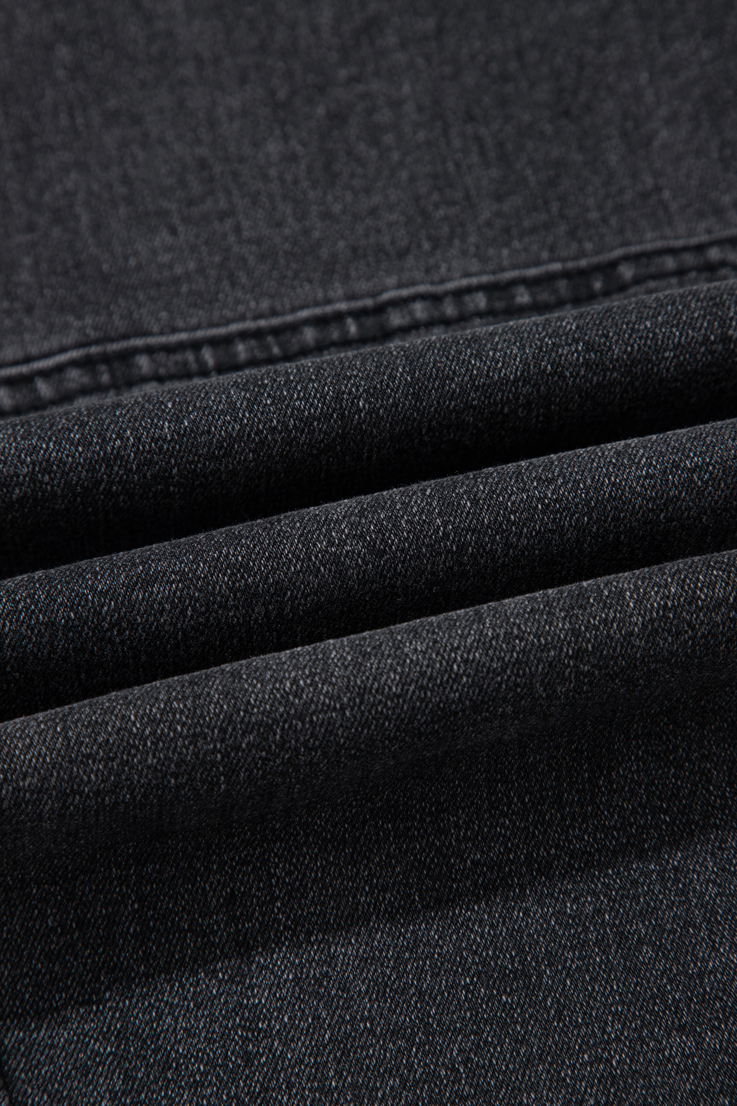 Women's Seam Patchwork Jeans, Carbon Grey Casual Fit - Detail View 14 Women's Seam Patchwork Jeans, Carbon Grey Casual Fit - Detail View 14