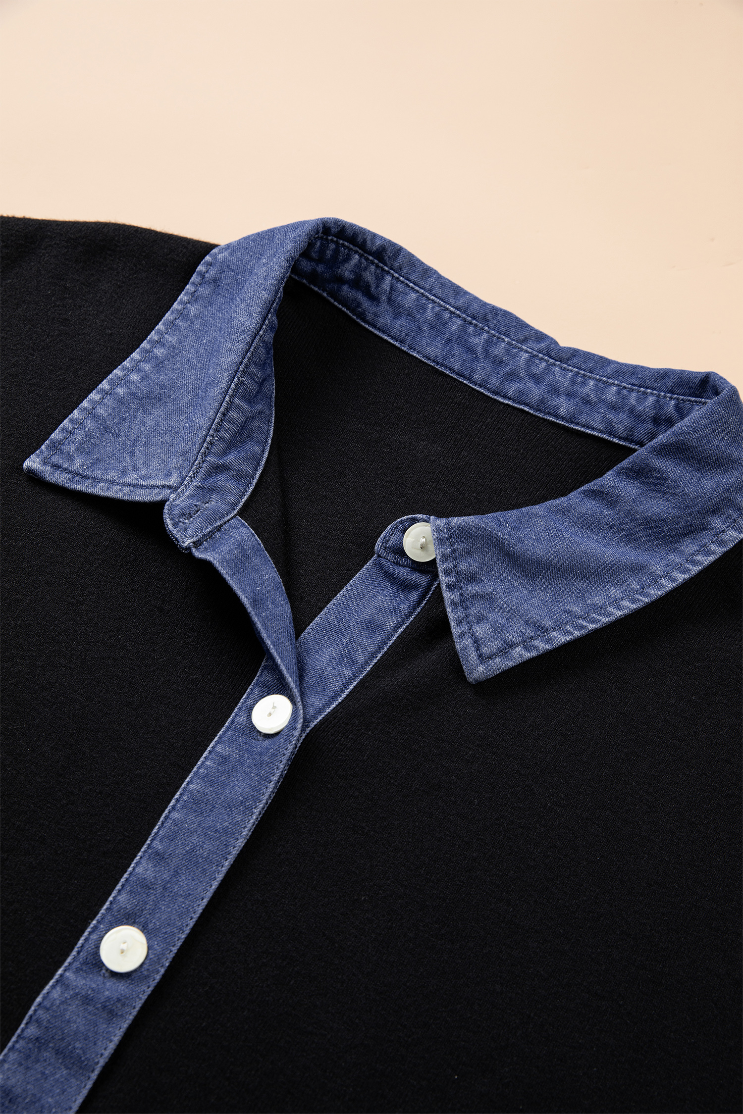 Women's Colorblock Knit Top, Sleeveless V Neck Cardigan - Detail View 6 Women's Colorblock Knit Top, Sleeveless V Neck Cardigan - Detail View 6